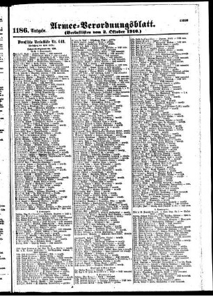 1186.Ausgabe. Montag, 2. Oktober 1916