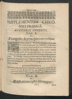Supplementum Chronici Prussiae.