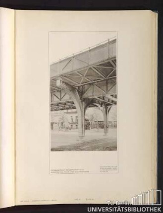 Teil III. Tafel 26. Hochbahnhof Nollendorfplatz. Eisenportal nahe der Bülowstrasse.