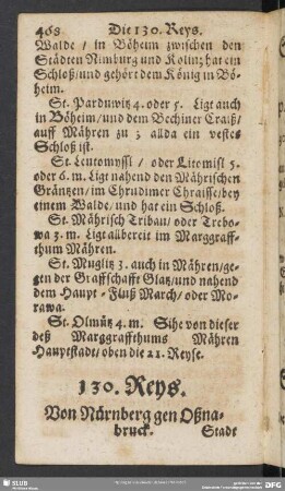 130. Reys. Von Nürnberg gen Oßnabruck