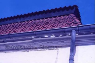 Blumendorf: Gut: westliches Torhaus: Dach Südost-Ecke