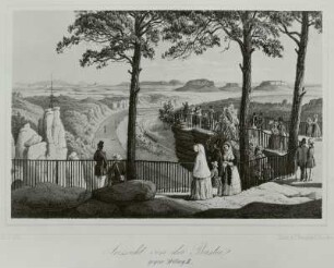 Aussicht von der Bastei gegen Mittag II