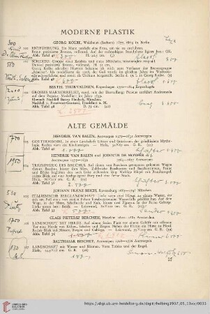 Moderne Plastik (Nr. 100-102)