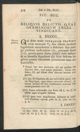 Tit. XLIX. De Reliquis Delictis Quae Germanorum Leges Vindicant