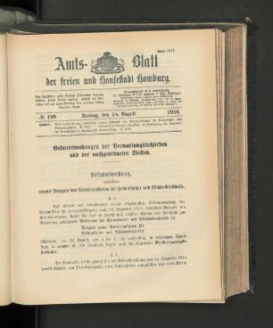 No. 199, 18. August 1916