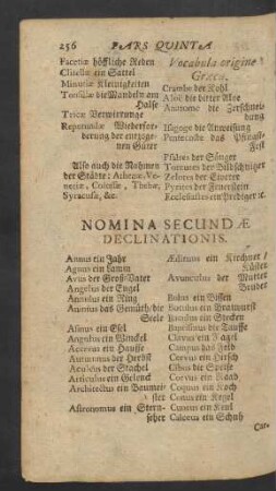 Nomina Secundae Declinationis