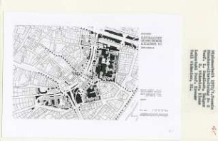 Altstadtring München (Diplomarbeit bei Willy Kreuer): Grünflächenplan 1:1000