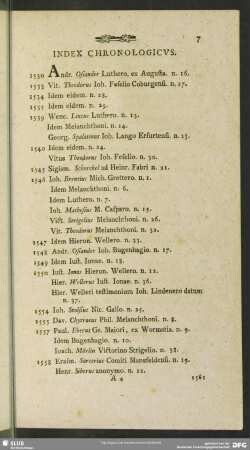 Index Chronologicus