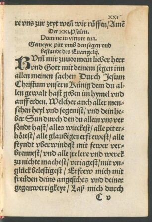 Der XXI. Psalm. - Der XXX. Psalm.