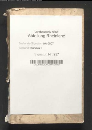 Verhandlungen des Landtags 1655 April-Mai zu Bonn (mit Verzeichnis der Einberufenen); Verzeichnis der Abgaben der vestischen Landschaft; Gravamina der vestischen Ritterschaft, der Stadt Recklinghausen; Suppliken der Städte Brühl, Linn und Uerdingen; Verhandlungen des Landtags 1656 Mai zu Bonn (mit Verzeichnis der Einberufenen); Supplik der vestischen Ritterschaft; Verhandlungen des Landtags 1657 Mai zu Bonn (mit Verzeichnis der Einberufenen)