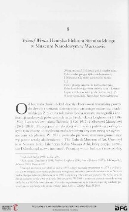 8. Triumf Wenus Henryka Hektora Siemiradzkiego w Muzeum Narodowym w Warszawie