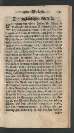 Die engländische Lucretia