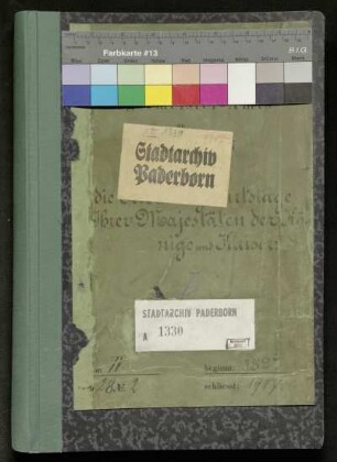 Feier der Geburtstage Ihrer Majestäten der Könige und Kaiser