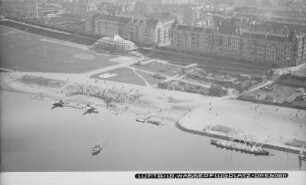 Dresden-Johannstadt. Wasserflugplatz am Elbausschiffungsplatz