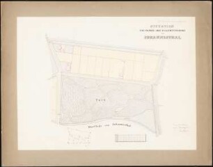 Johannisthal: Situation des Parkes und des Villenterrains