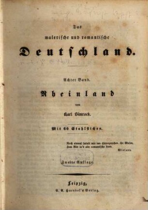 Rheinland : mit 60 Stahlstichen