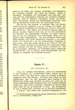 Excurs IV. (Zu Abschnitt X.)