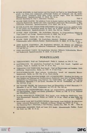 Porzellane (Nr. 62-95)