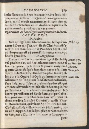 Qua ratione ad hanc dignitatem pervenire debeant. Caput XXVI.