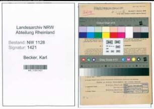 Entnazifizierung Karl Becker , geb. 18.06.1897 (Polizist)