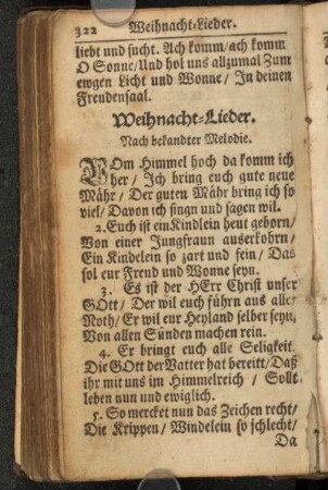 Weihnacht-Lieder.