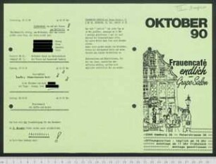 café endlich mit Grupo Salon : Oktober Progrann