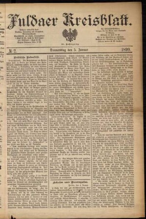 Ausgabe vom Donnerstag, den 05. Januar 1899.