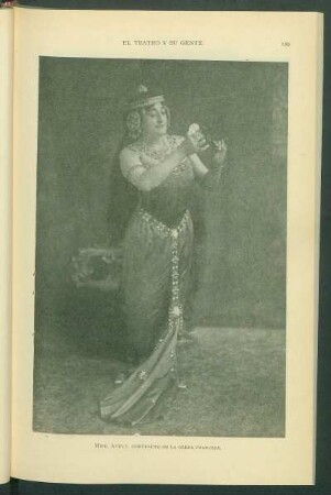 Mme. Avely, contralto de la Ópera francesa. [Fotografía]