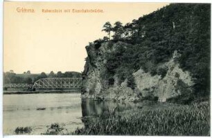 Grimma. Rabenstein mit Eisenbahnstraße