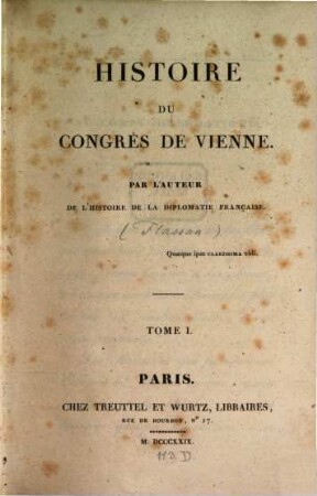 Histoire du congrès de Vienne, 1