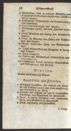 Quecksilber und Zinnober.