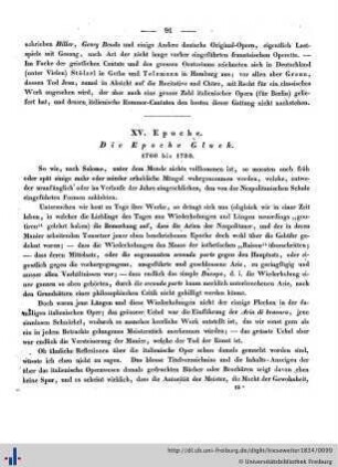 XV. Epoche Gluck. 1760 bis 1780.