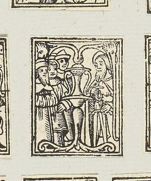 Christus, aus: "Biblia cum concordantijs veteris et noui testamenti et sacrorum canonum", Lyon 1520