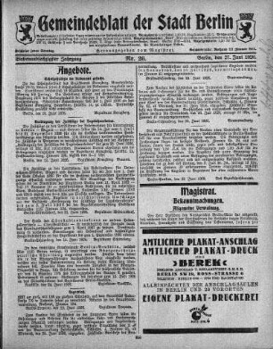 1926,26: Nr. 26, 27. Juni 1926