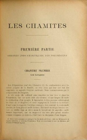 Les Chamites : Indes Pré-Aryennes (berceau). Origines des Égyptiens, Libyens, Sabéens, Chananéens et Phéniciens, des Polynésiens, de la civilisation Chaldéo-Babylonienne, &c &c ..