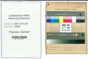 Entnazifizierung Gerhard Thiemann , geb. 03.04.1896 (Bauingenieur)