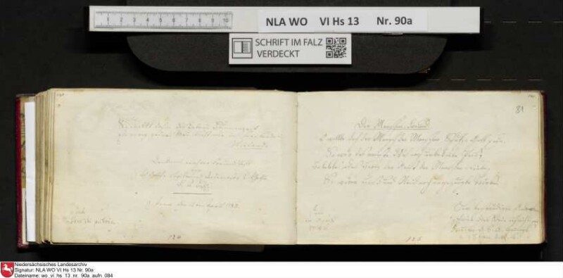 Stammbuch des Ernst Philipp Ludwig Zellmann (1763-1795) aus
                           Braunschweig