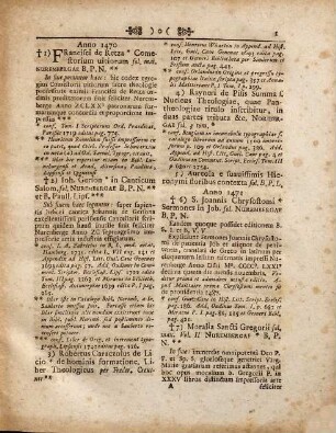 Jo. Pauli Roederi Catalogus Librorum qui saeculo XV. A. C. N. Norimbergae impressi sunt