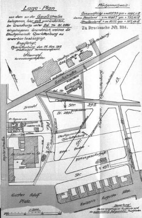 Lageplan, 04. Dezember 1912