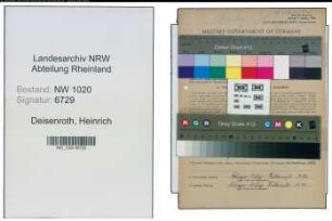 Entnazifizierung Heinrich Deisenroth , geb. 05.07.1908 (Schmied)