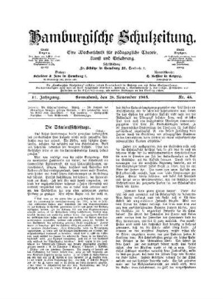 Die Schulaufsichtsfrage : (Schluß)