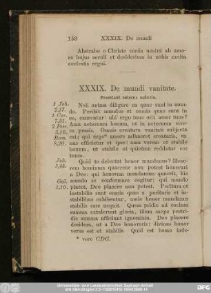 XXXIX. De mundi vanitate.