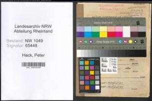 Entnazifizierung Peter Hack , geb. 07.06.1907 (Ingenieur)