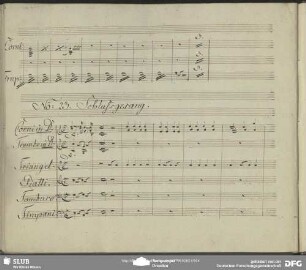 Schlußgesang (cor, tr, triangolo, piatti, tamb, timp)