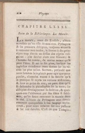 Chapitre LXXXI. Suite de la Bibliotheque. La Morale.