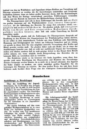 Ausbildung der Jugendleiterinnen [Ausbildungs- u. Berufsfragen]