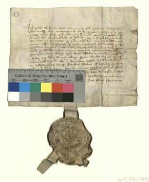 Herzog Barnim [III.] von Pommern [-Stettin] bestätigt dem Kloster Chorin die Urkunden seiner Vorgänger über die Zollfreiheit in seinen Landen und weist seine Beamten zur Beachtung dieser Zollfreiheit an.