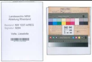 Entnazifizierung Lieselotte Velte , geb. 25.03.1916 ()