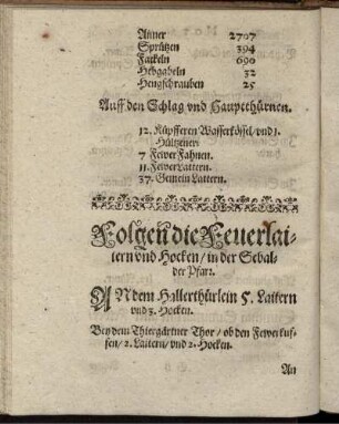 Folgen die Feuerlaitern und Hocken/ in der Sebalder Pfarr