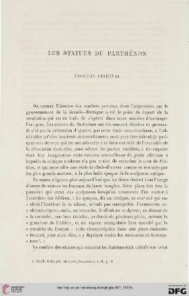 9: Les statues du Parthénon : Fronton oriental